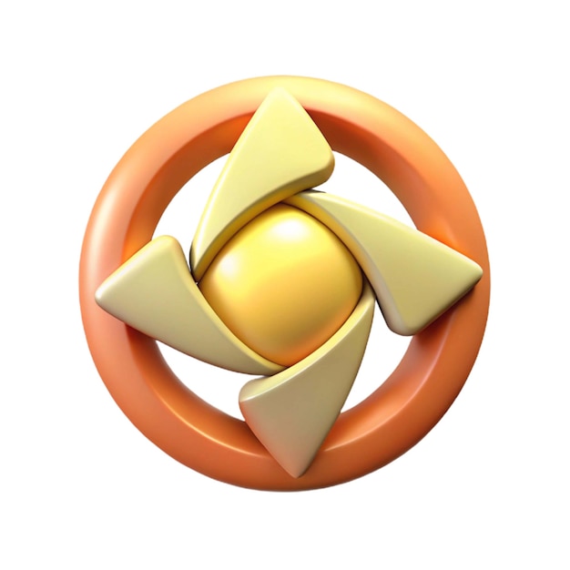 un objeto de oro con un diseño en él que dice quot paz quot
