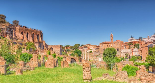 Objetos arqueológicos e históricos en Roma unidos por el nombre Foro Romano Foro Romano y Monte PalatinoForo Romano e Palatino