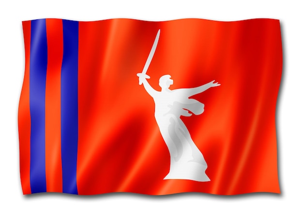 Oblast Wolgograd Flagge Russland