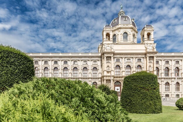 Obra arquitetônica barroca Kunsthistorisches Museum ou Art History Museum Viena Áustria