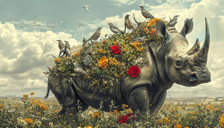 una obra de arte centrada en la interacción entre diferentes especies