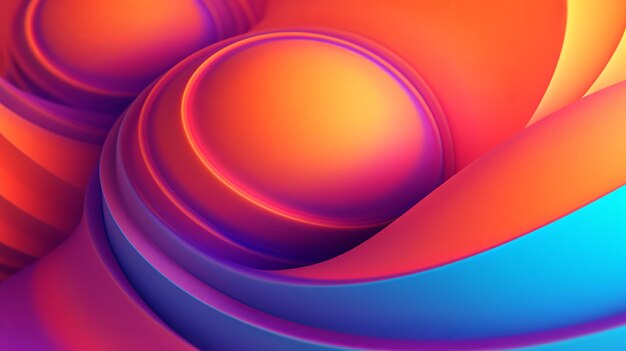 Una obra de arte digital que muestra un diseño abstracto minimalista con un fondo degradado simple que combina líneas limpias y sutiles transiciones de color para una composición visualmente agradable Generative Ai