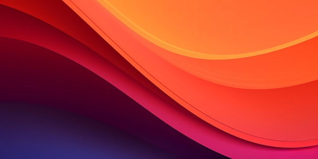 Una obra de arte digital que muestra un diseño abstracto minimalista con un fondo degradado simple que combina líneas limpias y sutiles transiciones de color para una composición visualmente agradable Generative Ai