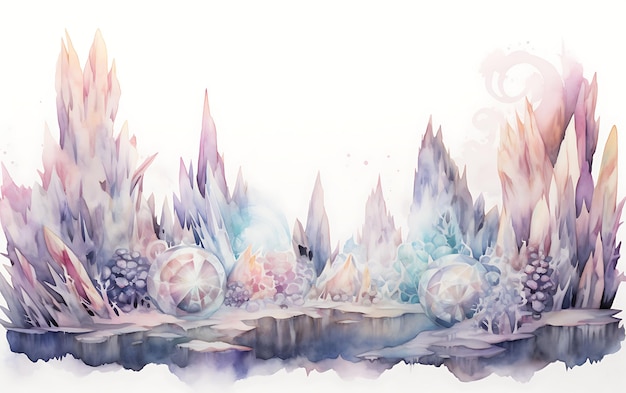 Obra inspirada en los hermosos colores pastel cristalinos.
