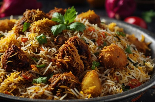 La obra maestra culinaria Biryani