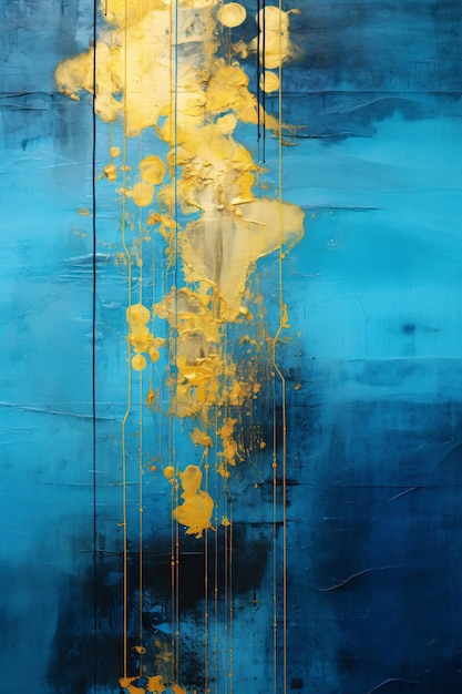 Obras de arte abstractas de Golden Splash