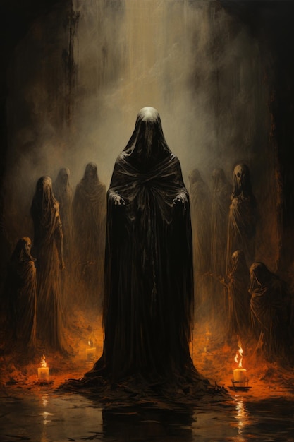 Obras de arte de álbumes de black metal que representan un antiguo culto satánico de Moloch 67