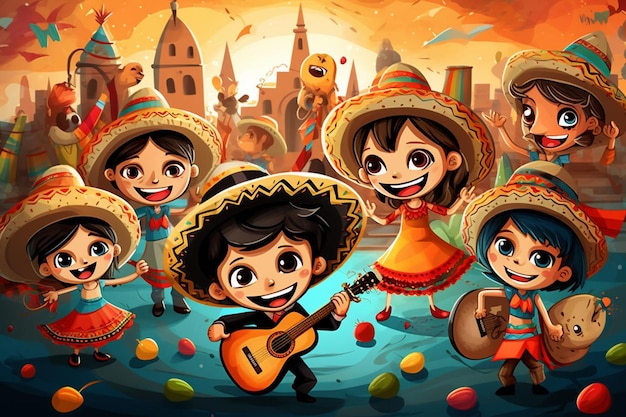 Obras de arte del Festival del Cinco de Mayo