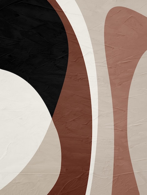 Obras de arte orgánicas abstractas geométricas minimalistas con textura colorida para el marco decorativo