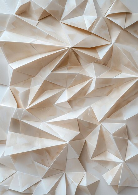 Obras de arte origami minimalistas en tonos beige para creaciones artísticas