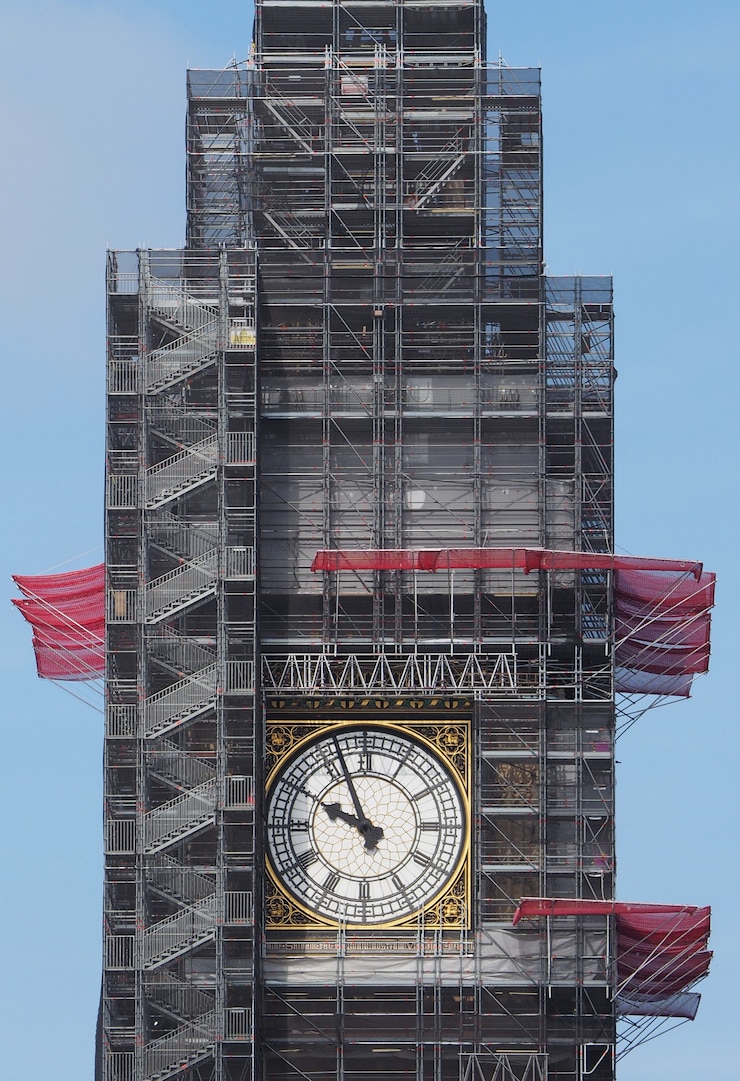 Foto obras de conservación del big ben en londres