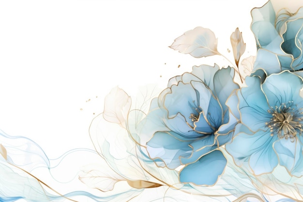 obras de arte em aquarela de flores rosas