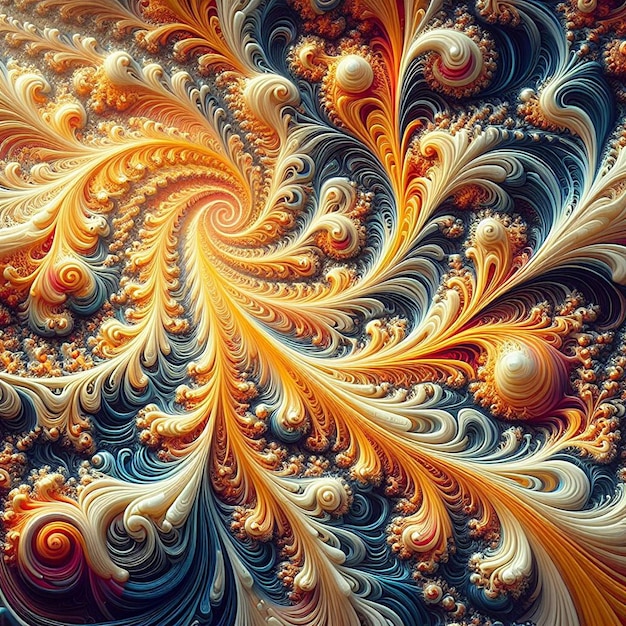 obras de arte fractal coloridas para arte criativa, design e entretenimento