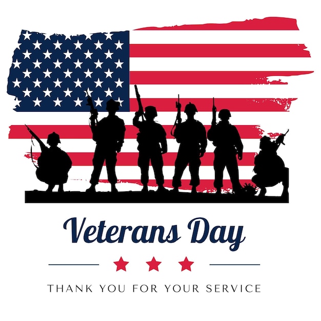 Obrigado, veteranos. Dia dos Veteranos.