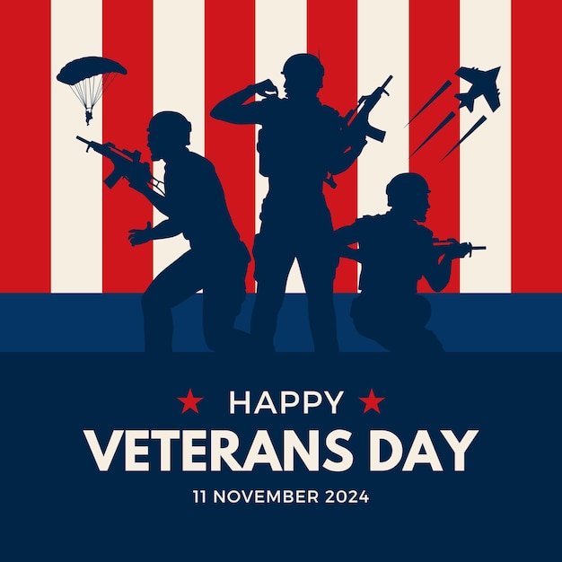 Obrigado, veteranos. Dia dos Veteranos.