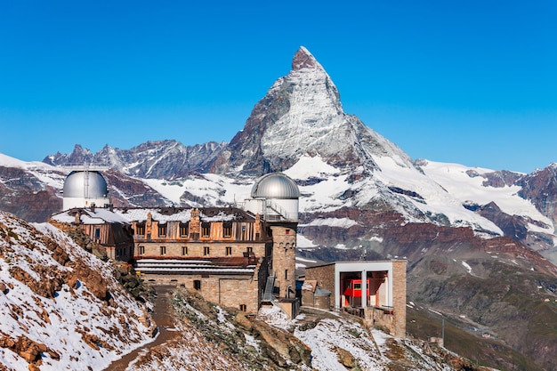 Observatório gornergrat perto de zermatt suíça