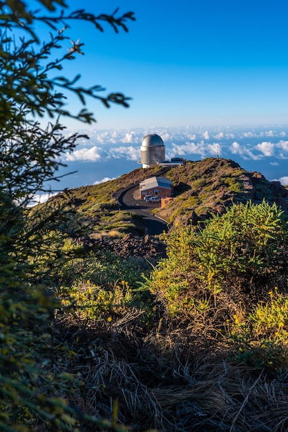 Observatorios del Roque de los Muchachos en la Caldera de Taburiente