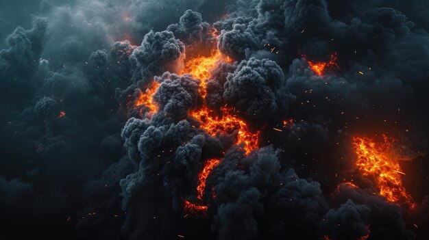 Obsidian Fury Explosive Feuer und Rauch Symphonie