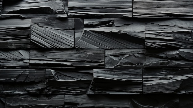 Obsidian Odyssey hypnotisierende Abstraktion von Black Cliff Felsformationen