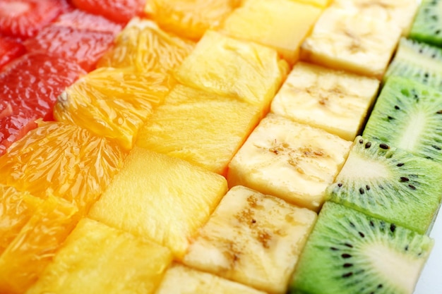 Obst Hintergrund geschnitten