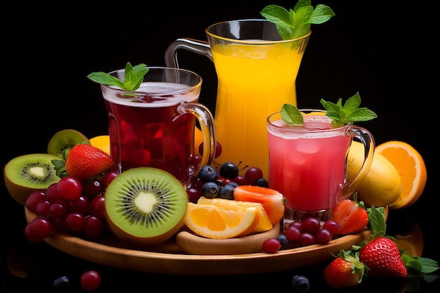 Obst-Mischung Erfrischungsgetränke Reise hausgemachter Fruchtsaft