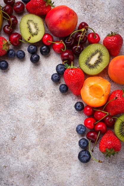 Obst und Beeren Sommer