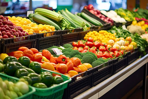 Obst und Gemüse auf dem Stadtmarkt