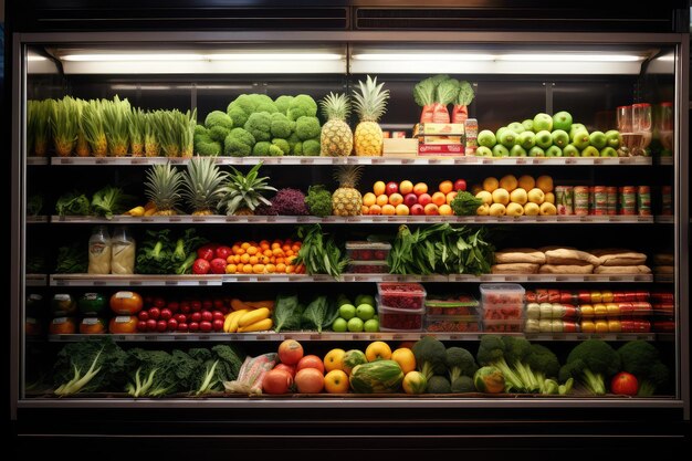 Obst und Gemüse im Kühlschrank