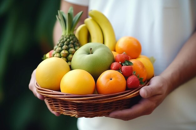 Obst- und Gemüsekurv Gesundes Essen Frische Erzeugnisse Biologisches Obst und Gemüse
