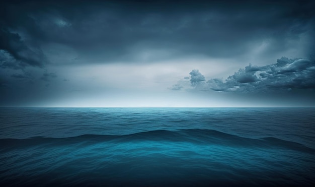 Océano azul tranquilo como un fondo de ensueño etéreo suave