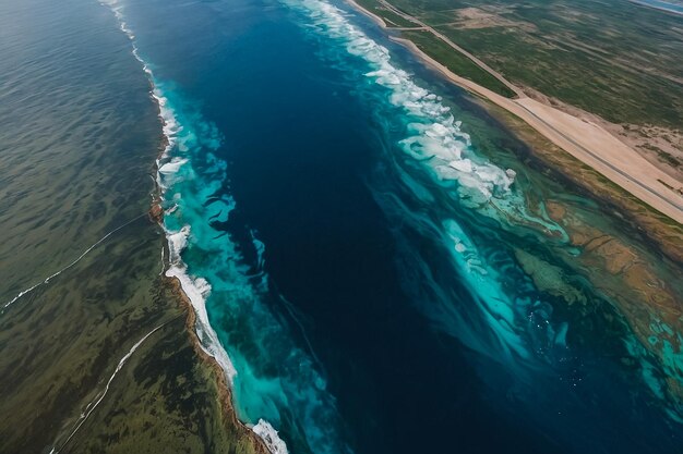 Foto océano en la playa de santa mónica