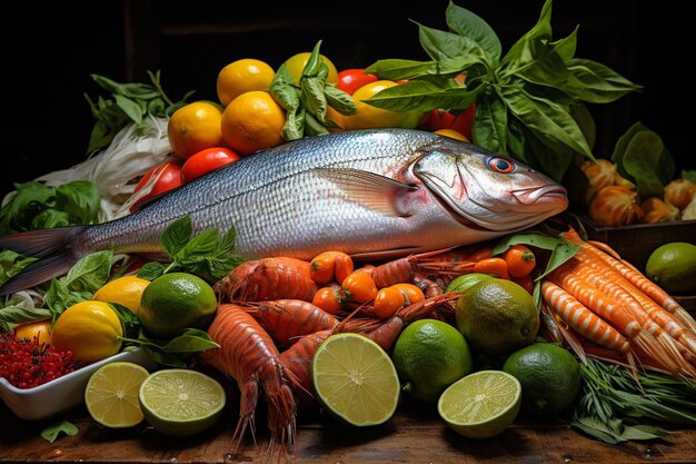 Los océanos cosechan mariscos frescos en abundancia