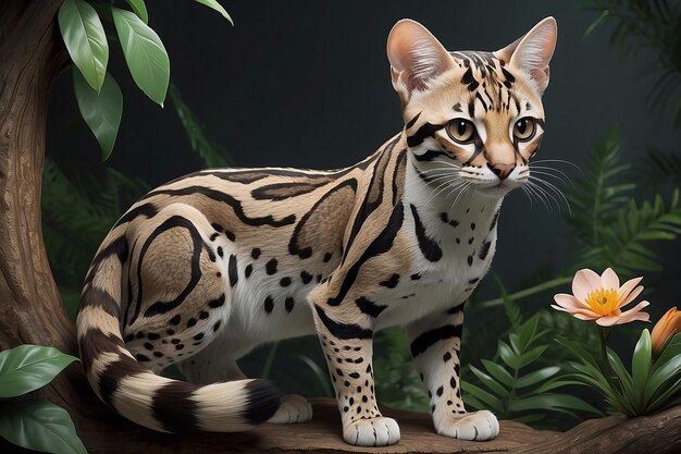 Foto ocelot orgánico