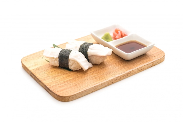 Octopus Sushi Nigiri - japanischer Essensstil