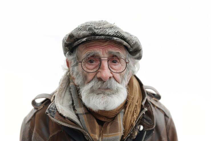 Foto óculos de retrato para pessoas idosas