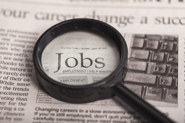 Ocupación búsqueda de trabajo problemas de empleo trabajo clasificado anuncio búsqueda de desempleo
