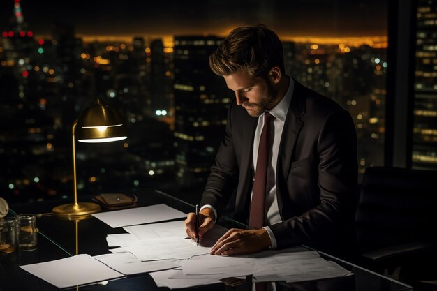 Ocupación hombre trabajo ganador tecnología caucásico traje expresión oficina feliz hombre de negocios negocio portátil