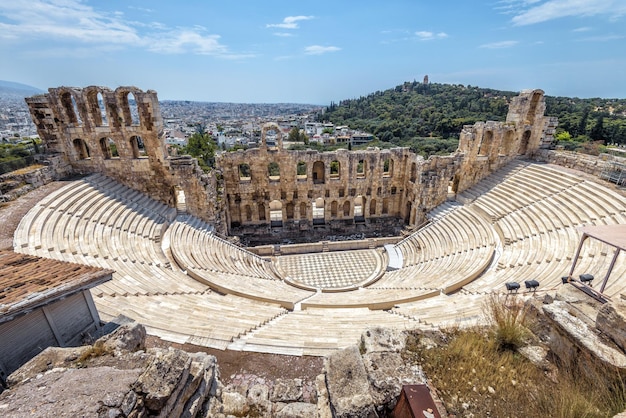 Odeon des Herodes Atticus auf der Akropolis Athen Griechenland