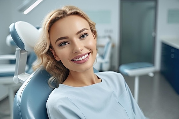 Odontologia para dentes saudáveis e sorriso bonito criado com a tecnologia Generative AI