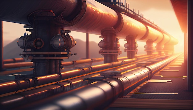 Öl- oder Gaspipeline Generative Ai