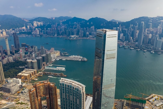 Oeste de Kowloon, Hong Kong 11 de setembro de 2018:- cidade de Hong Kong