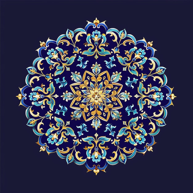östliches ethnisches Motiv traditionelles muslimisches Ornament Vorlage