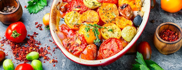 Ofen gebackene Tomaten