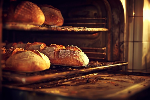 Foto ofen im alten stil, um brot zu backen.