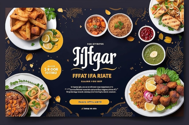 Oferta de iftar do Ramadan Mídia Social Template de Instagram