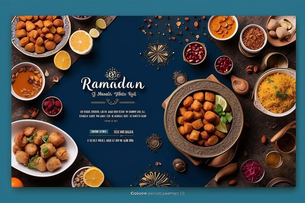 Foto oferta de iftar do ramadan mídia social template de instagram