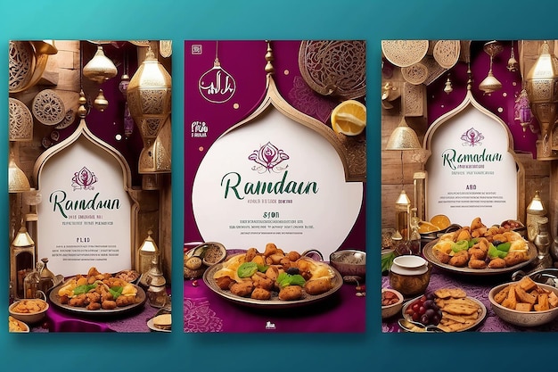 Foto oferta de iftar de ramadán para las redes sociales