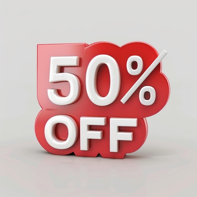 Oferta de venta del 50 por ciento