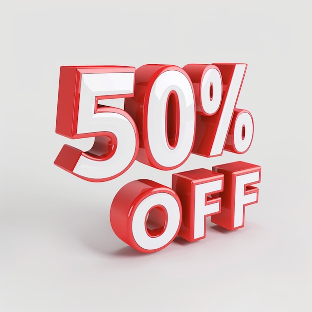 Oferta de venta del 50 por ciento