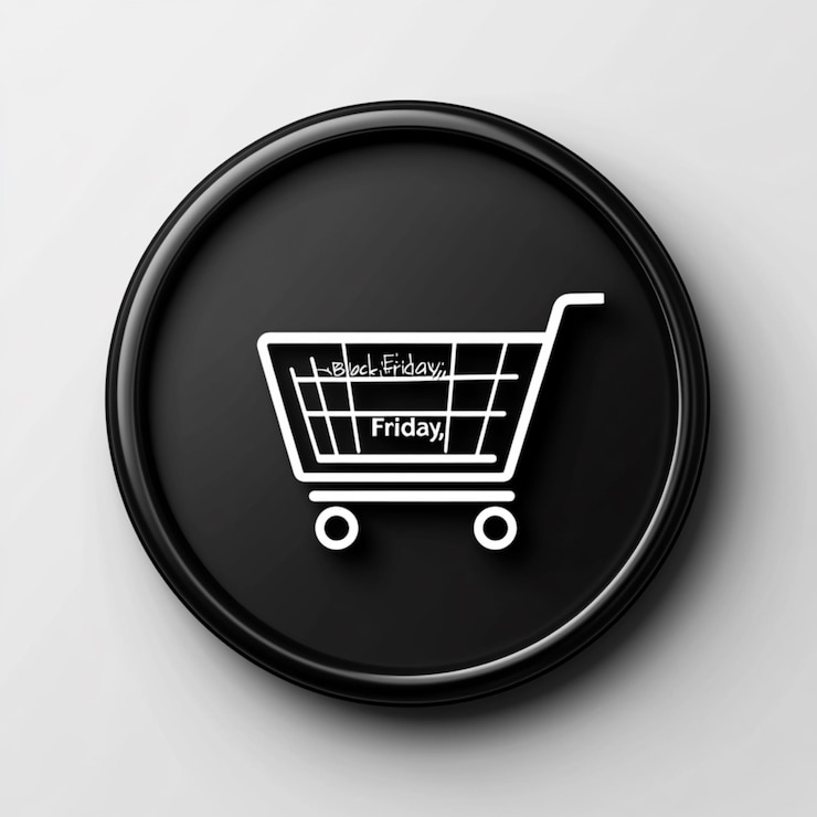 Foto ofertas de carrito de compras del viernes negro
